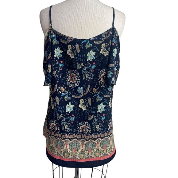 Allie Rose 1X blue blouse with flutter sleeves , BOHO . Spring summer - Picture 3 of 3